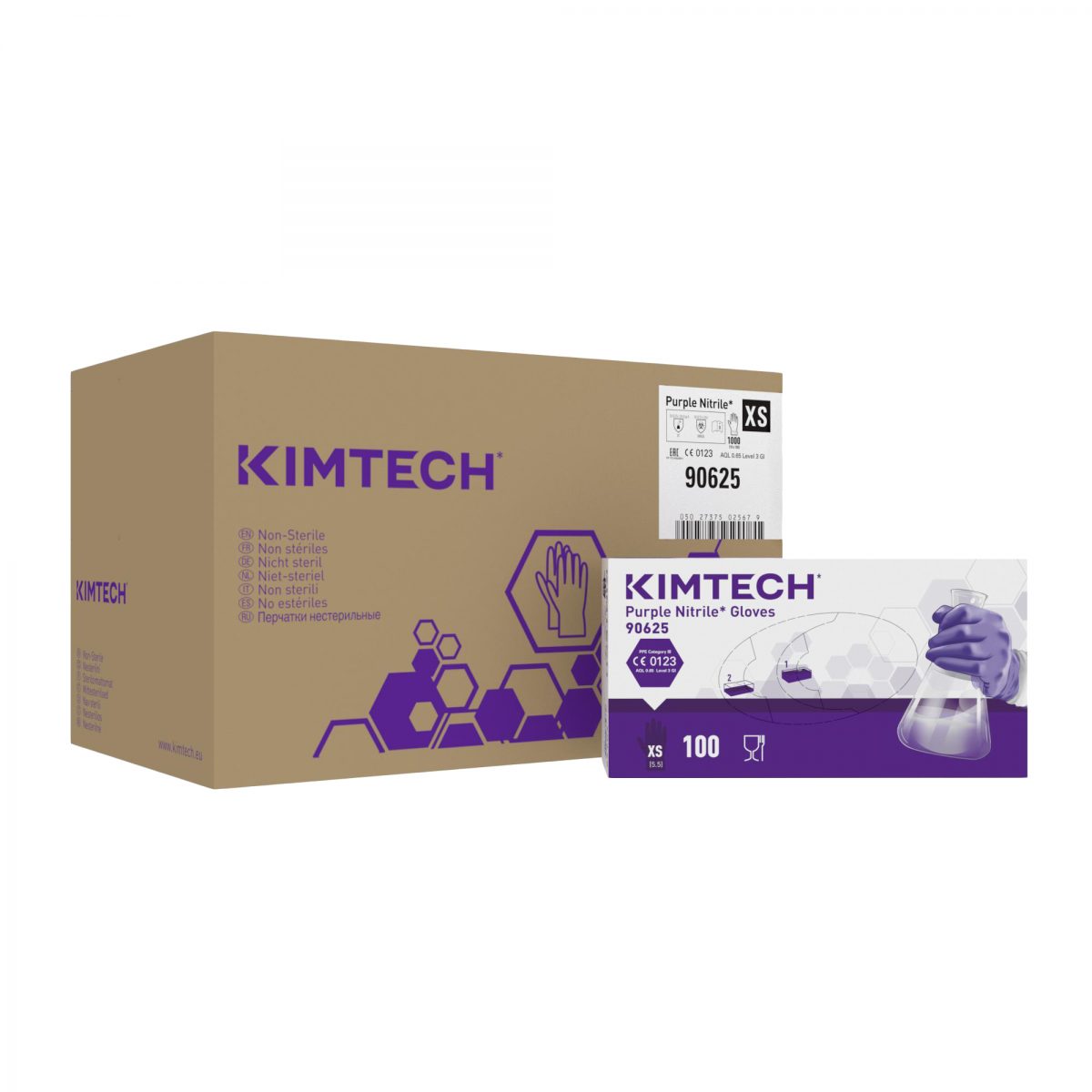 kimtech nitrile purple xs 100 gloves - Integrity