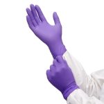purple nitrile gloves