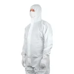 Disposable sterile coverall with feet