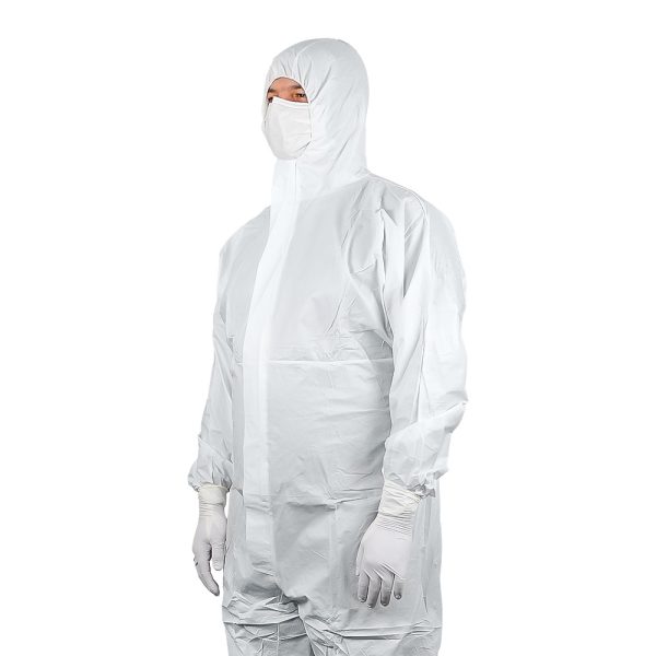 Disposable sterile coverall with feet