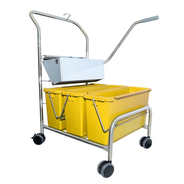 Triple bucket mopping system - Yellow - Integrity