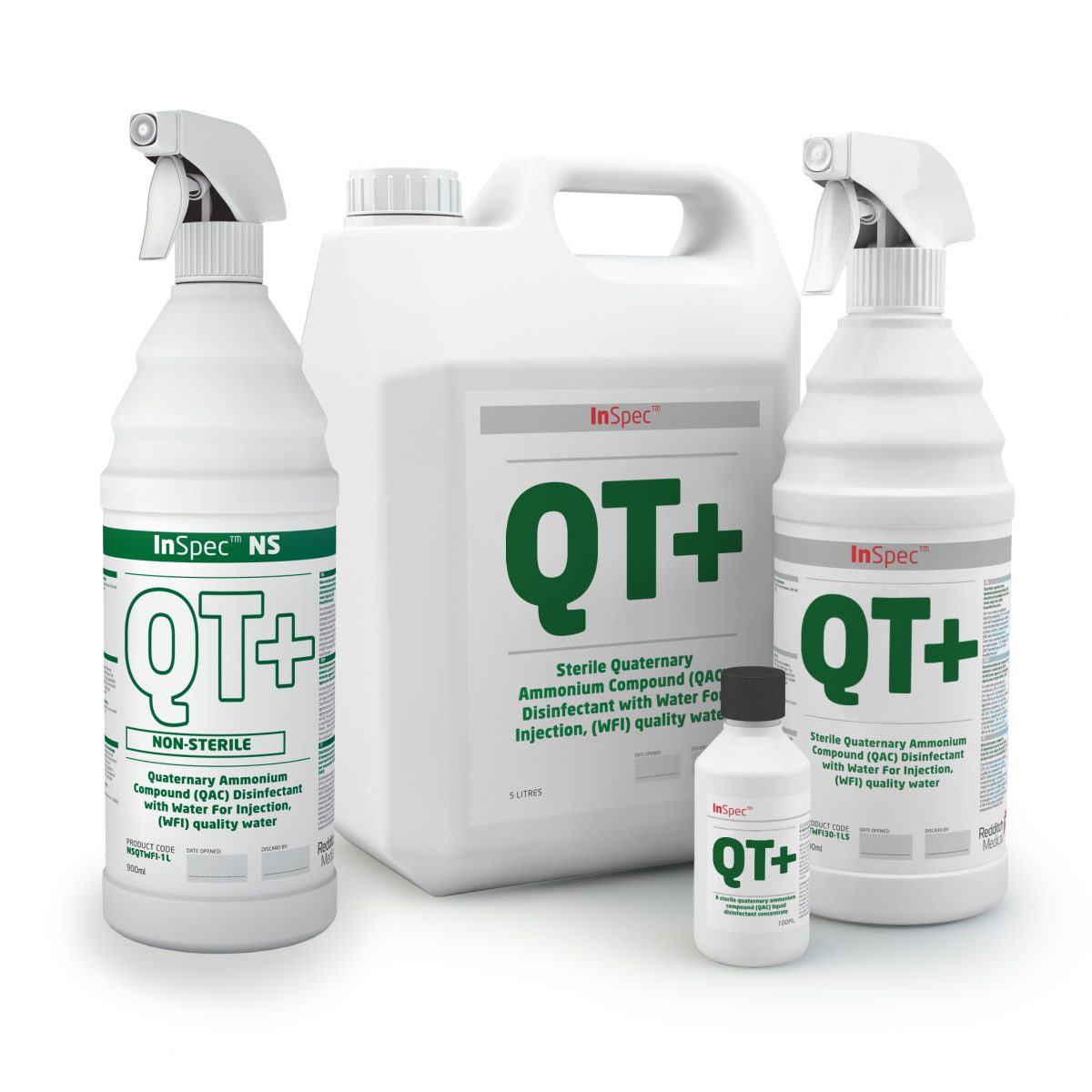 InSpec QT+ disinfectant group - Integrity Cleanroom