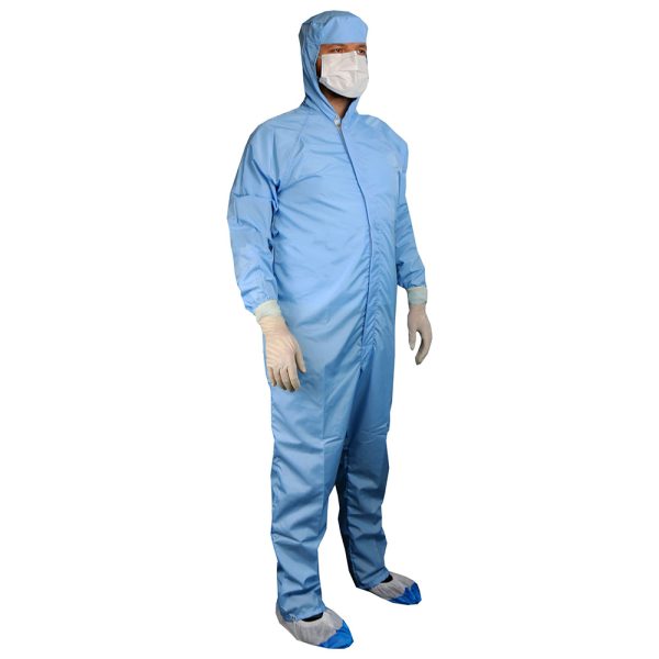 Permanent coverall with a hood - blue - Integrity