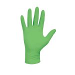 Green nitrile gloves