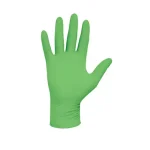 Green nitrile gloves