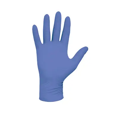 Violet nitrile gloves